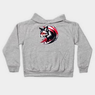 Grunge Fox Kids Hoodie